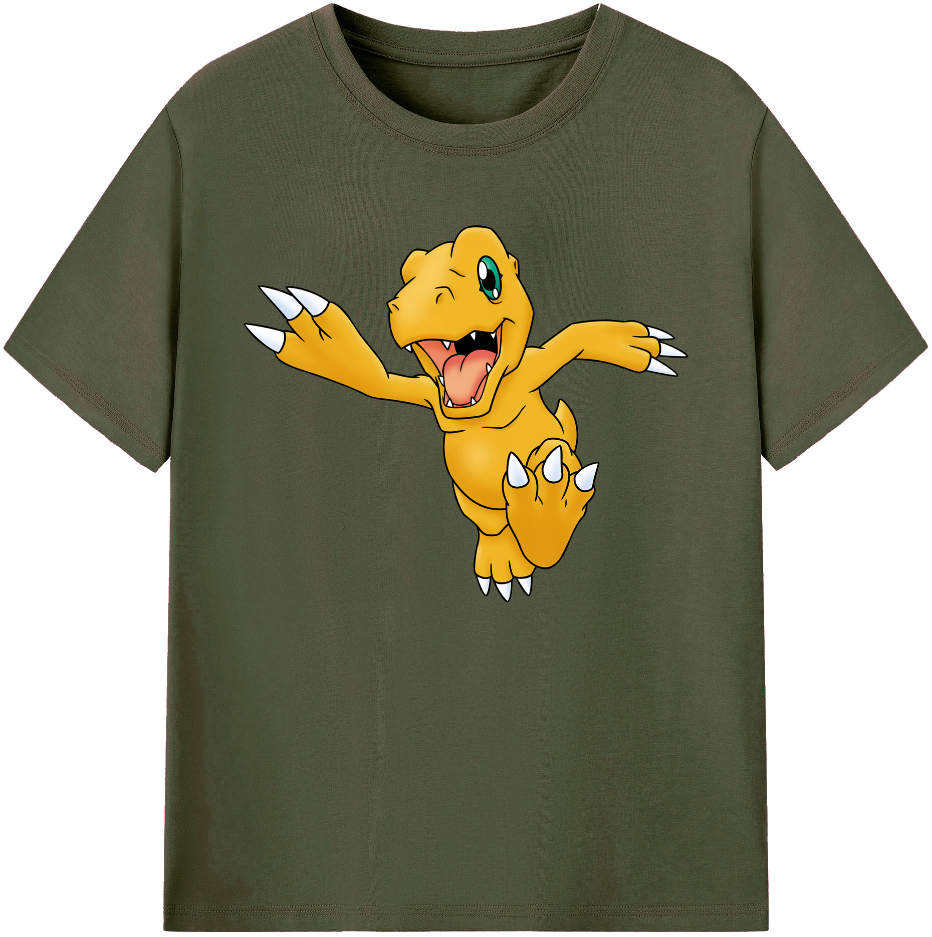 （画像用） Digimon デジタルモンスター/デジモン 綿100％ メンズ半袖Tシャツ｜肌触りやわらか＆通気性